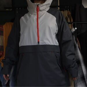 Men's Gray and White Performance Jacket